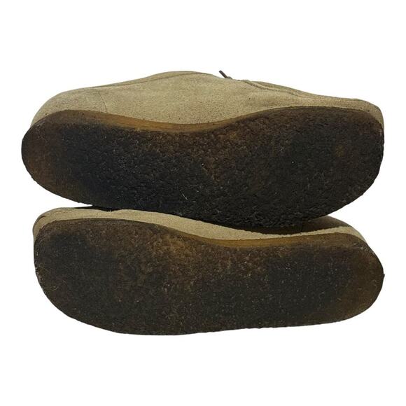 Clarks Originals Wallabee Style Moc Toe Beige Suede Womens Size 7.5 Casual Shoes - Picture 9 of 9